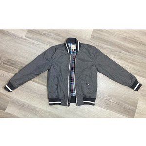 Boys' Grey Bomber Jacket (Size M, 8/10)